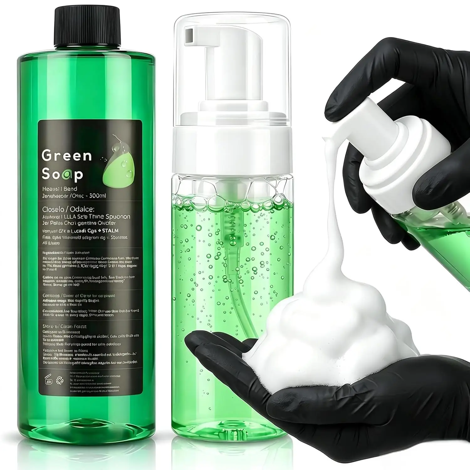 30/250/500ML Tattoo Green Soap Blue Soap High Concentration Original Liquid Foam Rich Mild Tattoo Aftercare Cleaning Solution