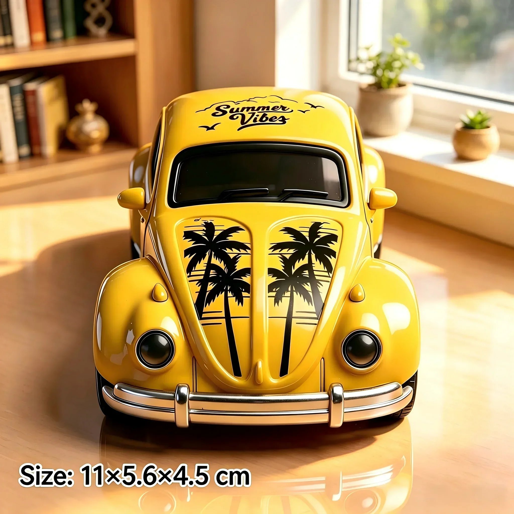 New Arrival Classic Beetle Pickup Diecast Model, 11×5.6×4.5cm Alloy Toy, 3 Colors, Collectible Desktop Ornament, Gift for Kids