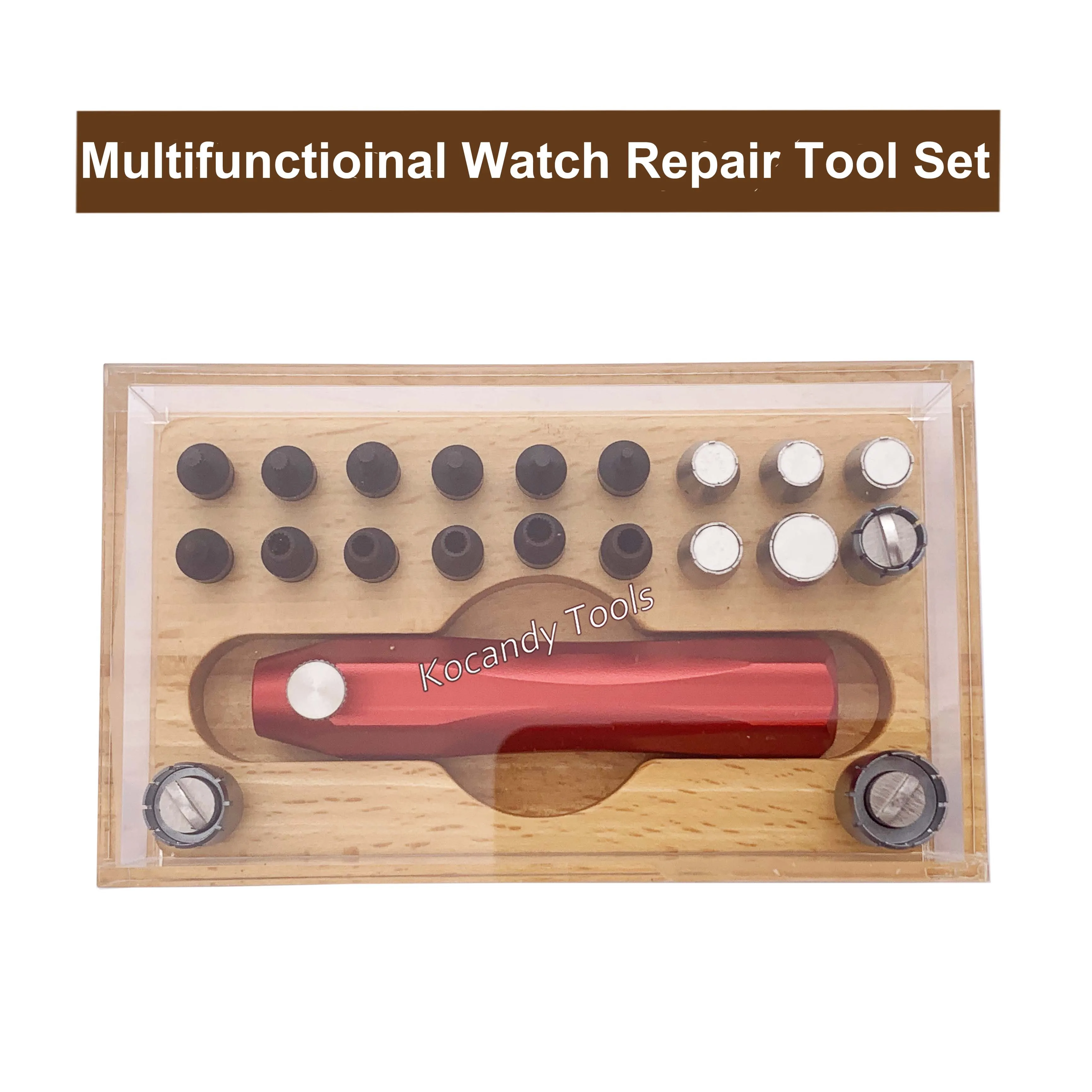 Multifunction Watch Repair Tool Set Professional for Crown Tube Removal Watch Push Crown Tool and Watch Bearing Opening