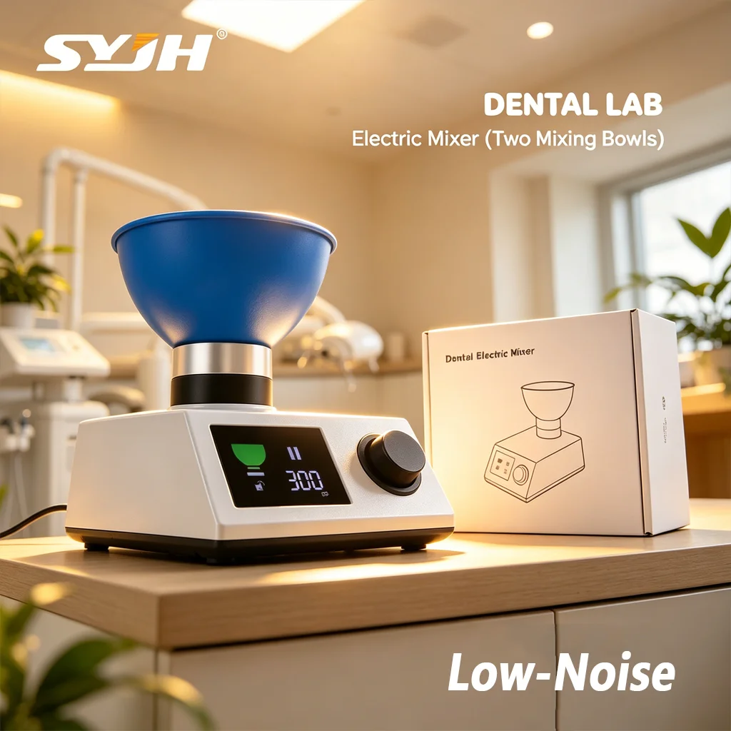 

Автоматический смеситель для альгината SYJH, 5-300 об/мин, низкий уровень шума, функция прямого/обратного вращения, с 2 чашами, для зуботехнических лабораторий