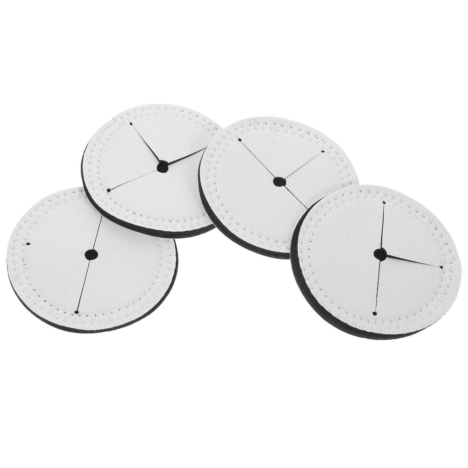 4Pcs Heat Transfer Red Wine Cup Coasters DIY Blank Sublimation Goblet Mats Anti-Scald Non-Slip Table Protector