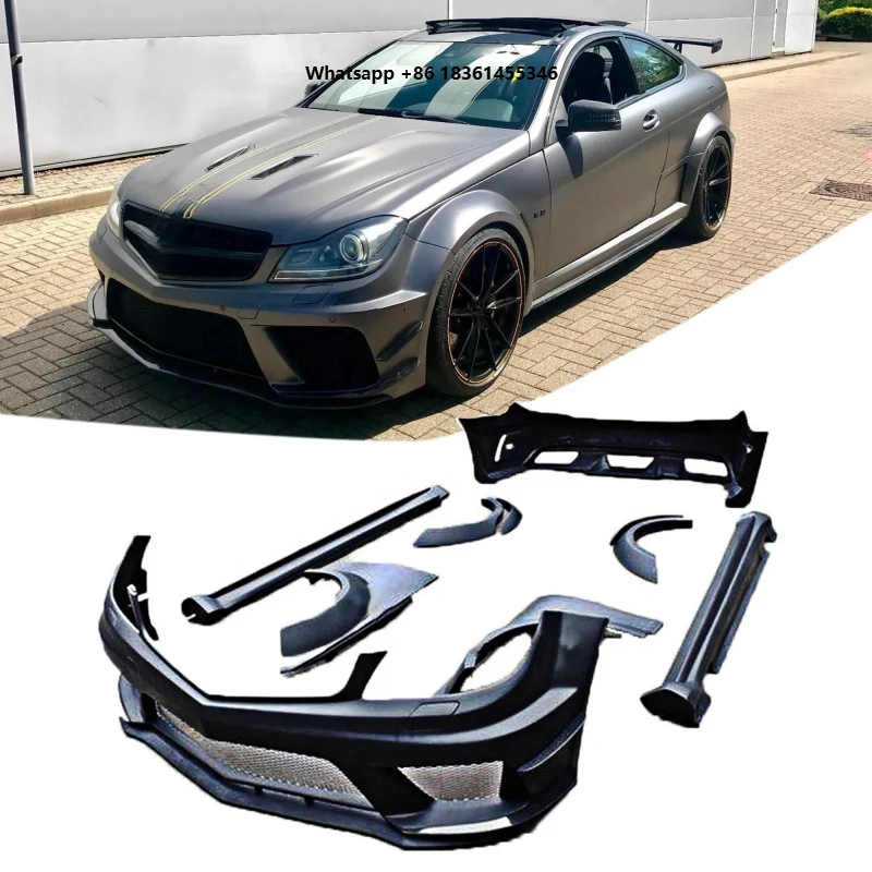 FOR W204 C63 Sedan Coupe Black Series Body Kit C200 C250 2011+
