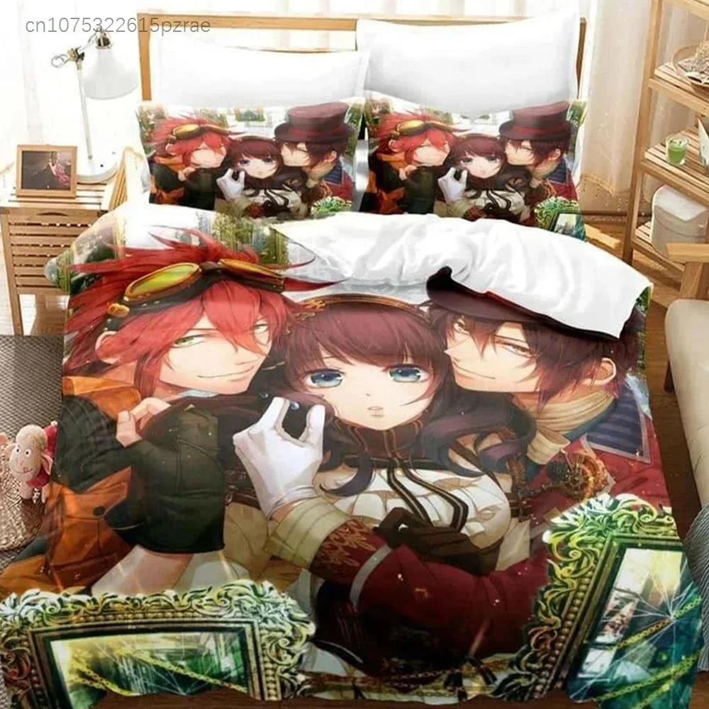 3D Print Anime Code Realize − Guardian Of Rebirth Bedding Set Cartoon Anime three-piece Set Adult Kid Bedroom Duvet Cover Sets