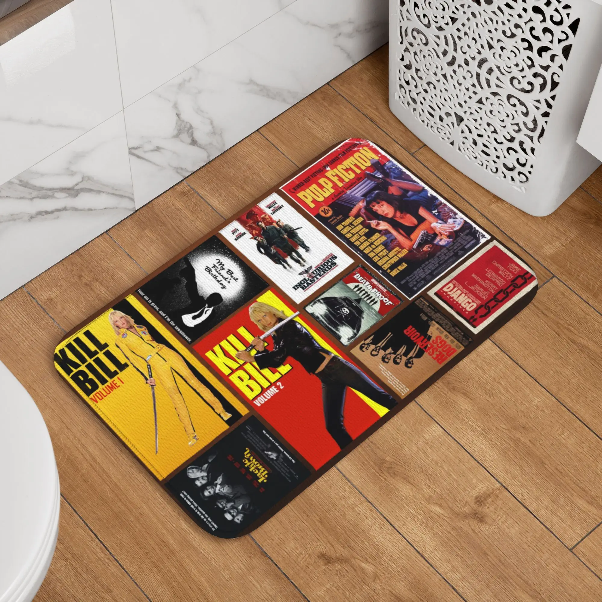 custom-quentin-tarantino-movie-collage-doormat-anti-slip-kitchen-bathroom-mat-living-room-door-floor-entrance-carpet-rug