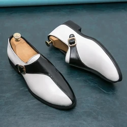 Leather Shoes Mens Designer Dress Formal Leather Shoes Fashion Wedding Casual Slides Men Loafers Driving Half Shoes