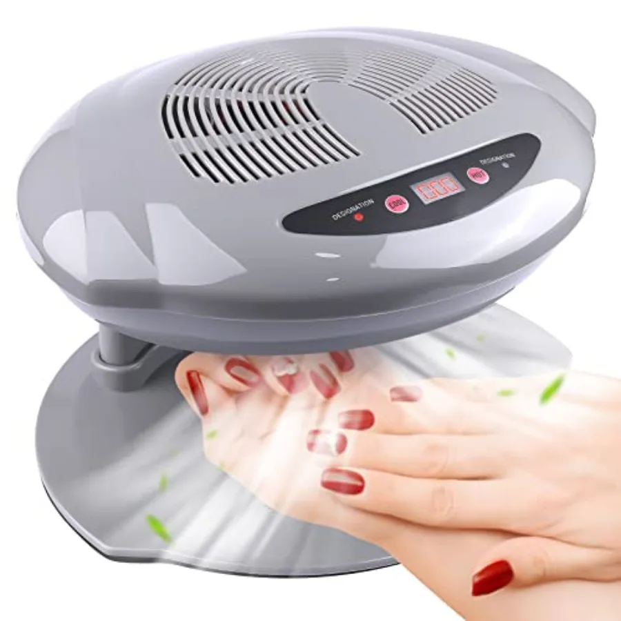 Nail Lamp 400W Air Nail Dryer Nail Fan Hair Dryer for Hands and Feet Nail Polish Automatic Sensor Warm Cool Breeze Use at Home