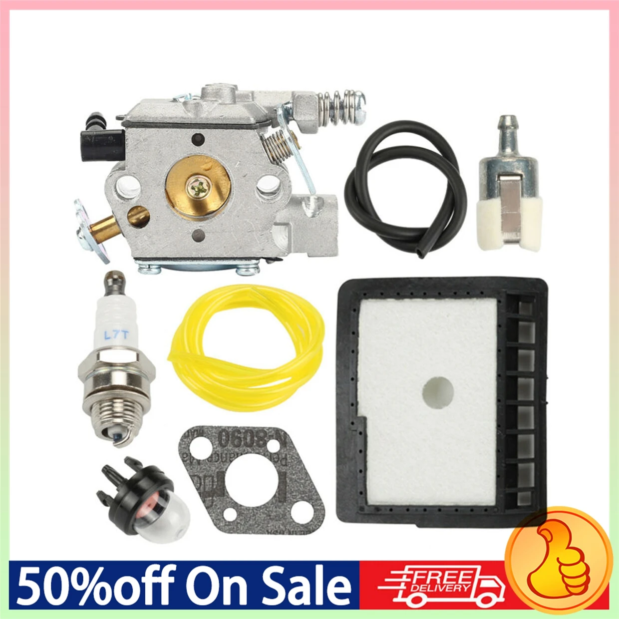 1Set Carburetor For Echo CS3000 CS3400 Chainsaw A021000231 A021000760 For WT-589-1 WT-402 Carb Spark Plug Fuel Line Kit