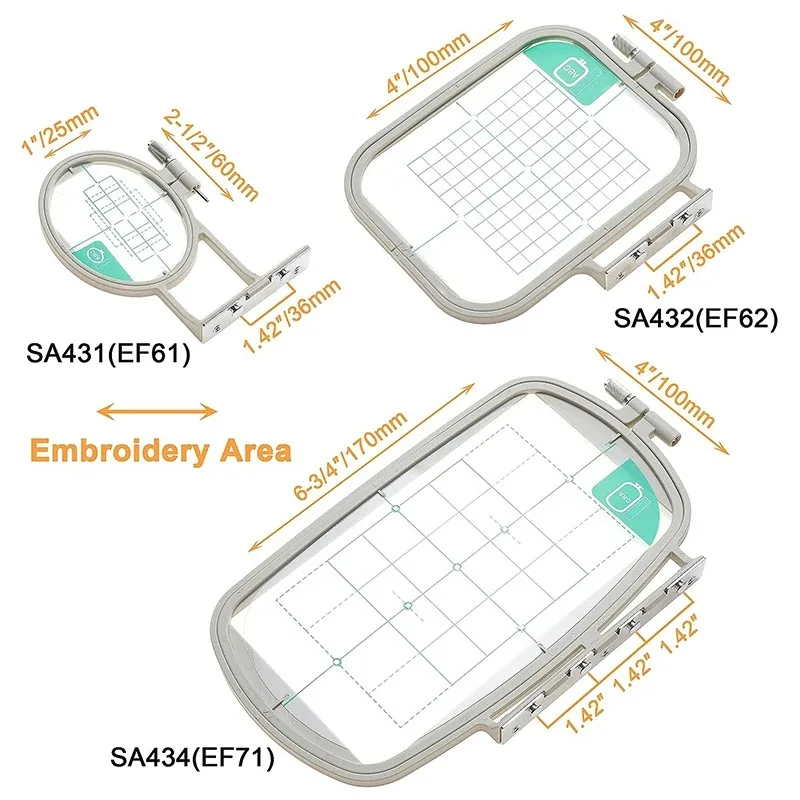 Sewing and Embroidery Hoop for Brother Innovis M280D SE600 SE270D SE350 PE550D M230E PE535 SE400 Babylock Machine Frame