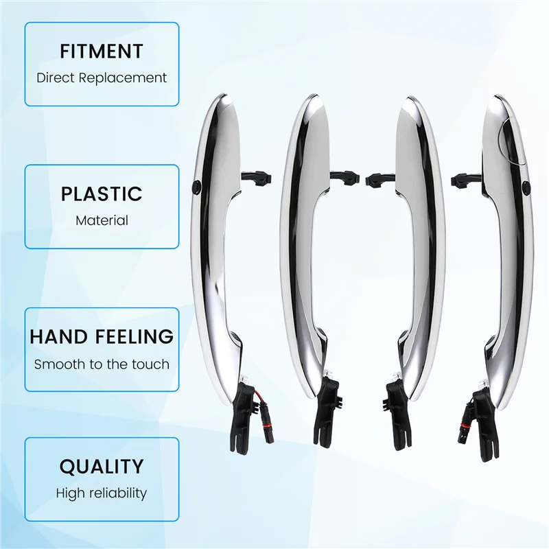 

A95E-4Pcs/Set Comfort Door Handle For BMW MINI F54 F55 F56 F57 F60 2014-2023 51712457415 51712457414 51712457413 51712457410