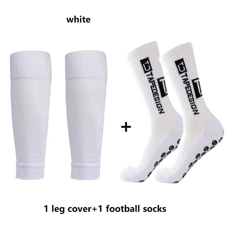 Set Guards Leg High Shin Elasticity of Football 1 Cover Non-slip Soccer Tennis Basketball Sport Socks Grip Cycling Riding Socks