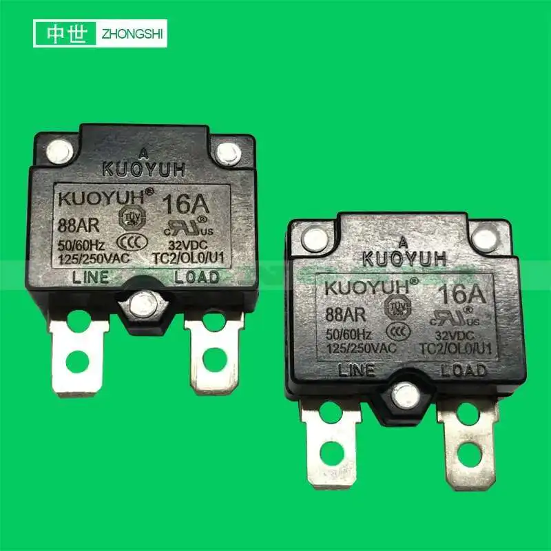 Kuoyuh 88AR Circuit Breaker Series 3A 5A 10A 12A 15A 20A 25A 30A Overload Protector 12V 32V Auto Reset Good Quality Electric