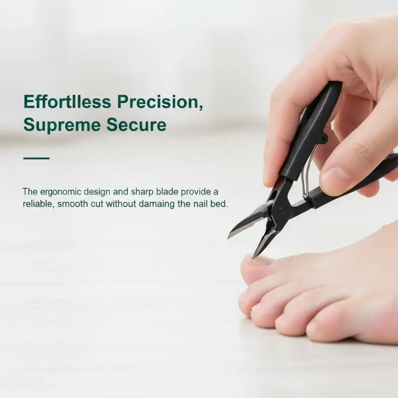 Wide Opening Angled Nail Clippers 1/3Pcs Ultra Sharp Stainless Steel Durable Manicure Tool for Home Family Use