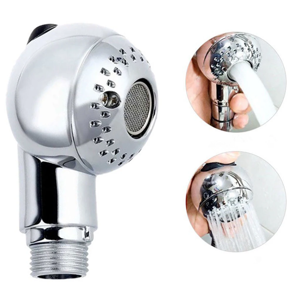 ABS Shower Nozzle For Professional Hairdressing Environments Featuring Chromium Plating And Dual-Function Rotating Handle Design