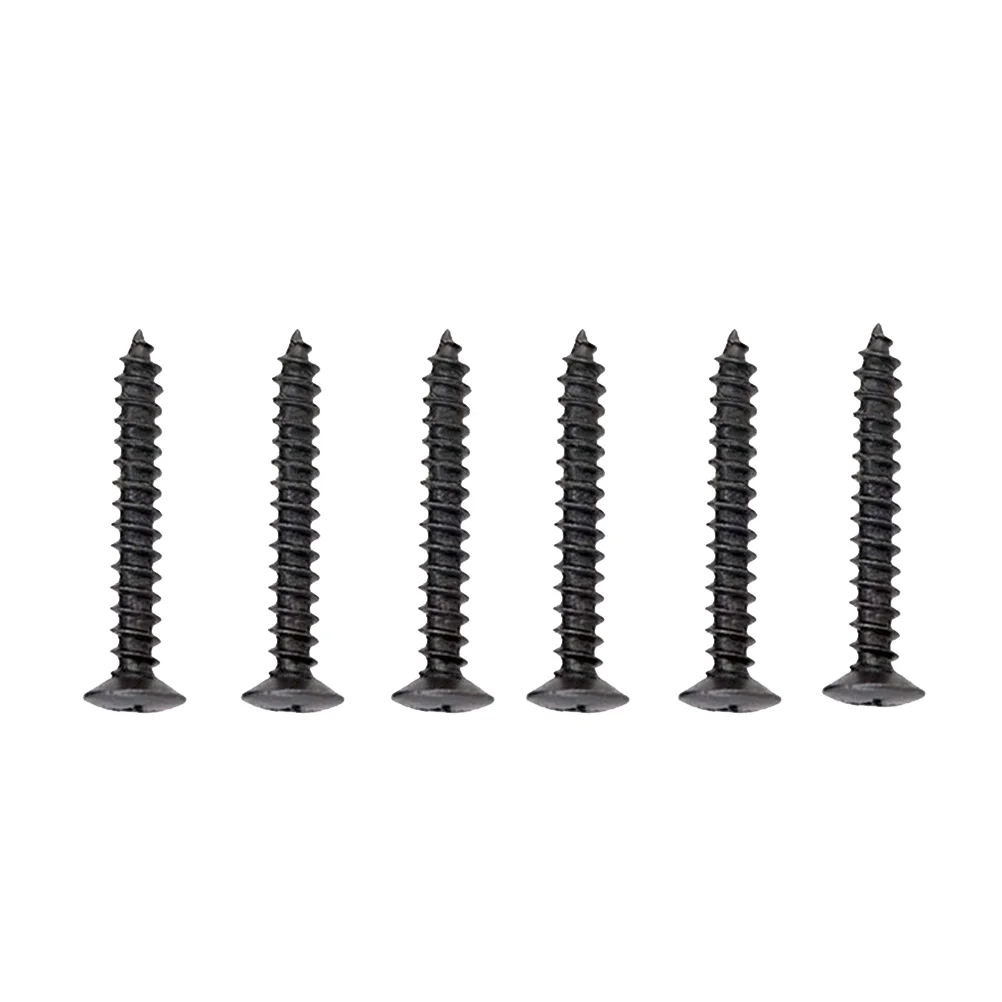 Pack of 6 Electric Guitar Single Coil Pickup Screws with Springs (Silver) pickup screws guitar pickup screws and springs