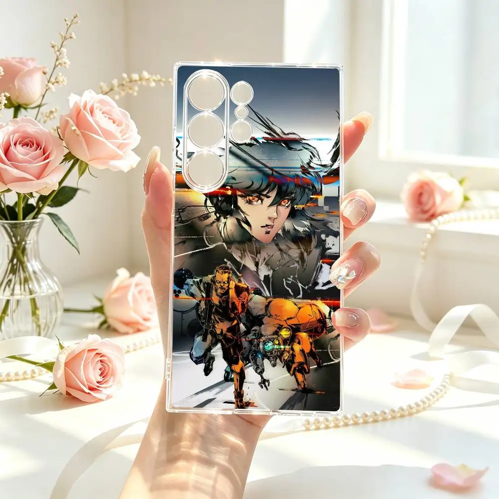 Ghost in T-The S-Shell  Phone Case For Samsung S25,S24,S21,S22,S23,S30,Ultra,S20,Plus,Fe Transparent Cover