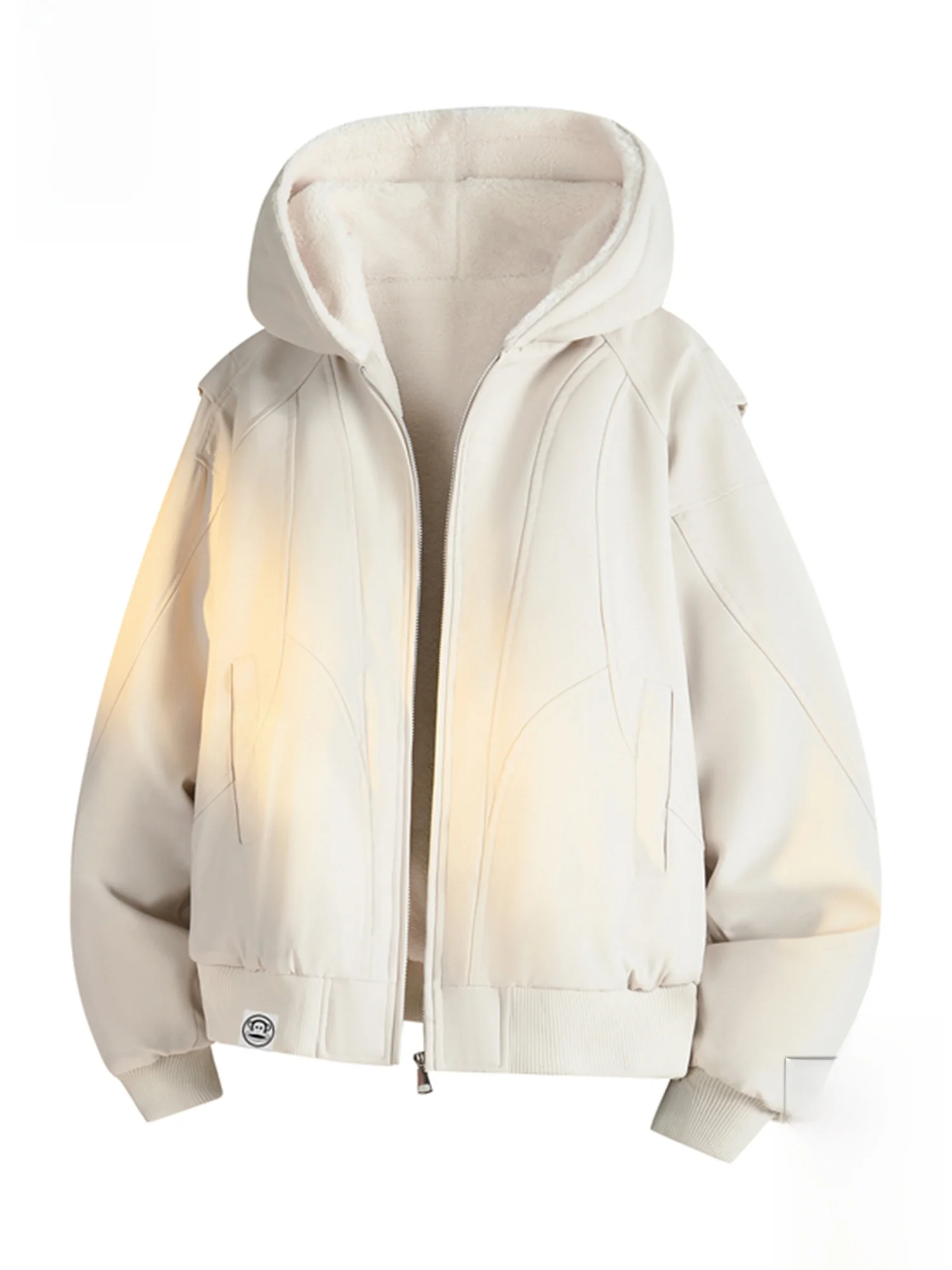 

PaulFrank Men's Fce Lined Hooded Jaet Thiened Loose Fit Comfortable Winter Coat Youth ular Cleanfit Zipper Closure