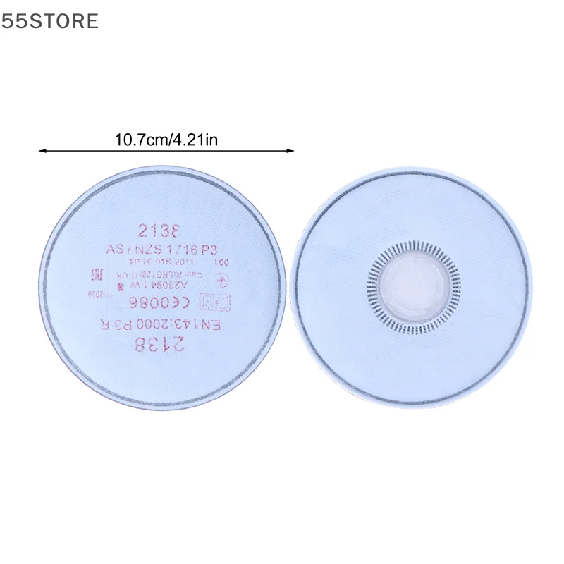 2 قطعة مرشح الجسيمات مع مستوى المضطرب 2135/2138 P3 R مرشح الجسيمات لسلسلة 6800 7502 6200 قناع الغبار التنفس