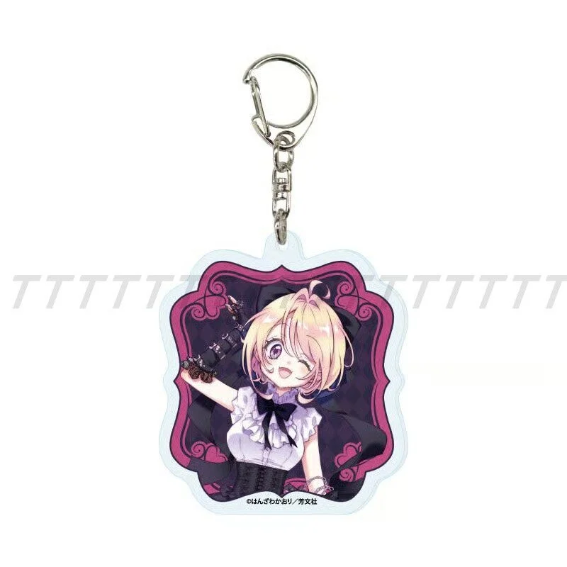 Idol Be Back! 6cm Anju Sakurai Tsubaki Kurokawa Acrylic Pendant Keychains Accessories Car Key Chain Key Ring Phone Bag Hanging