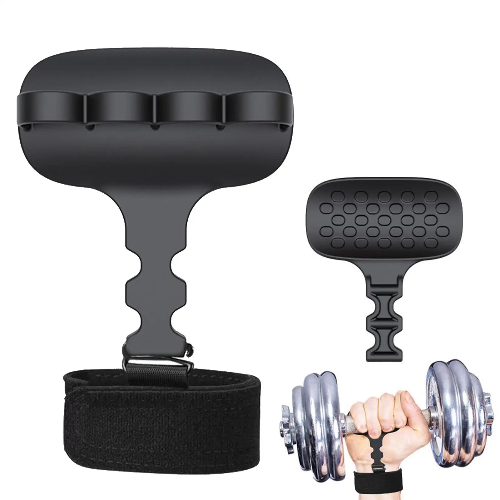 Weight Grips For Women Silicone Home Workout Trainer Anti-Slip Hand Grips For Forearm Strengthening Barbell Dumbbell Cable - view 5