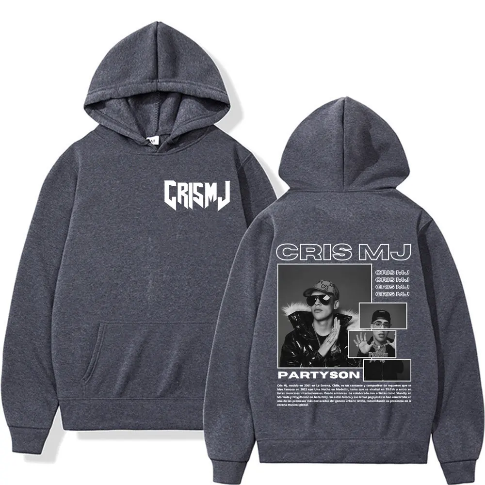 Rapper Cris Mj Tour 2025 Merch Felpe con cappuccio Uomo Donna Harajuku Moda High Street Felpa con cappuccio Top Felpe oversize Hip Hop Vendita calda
