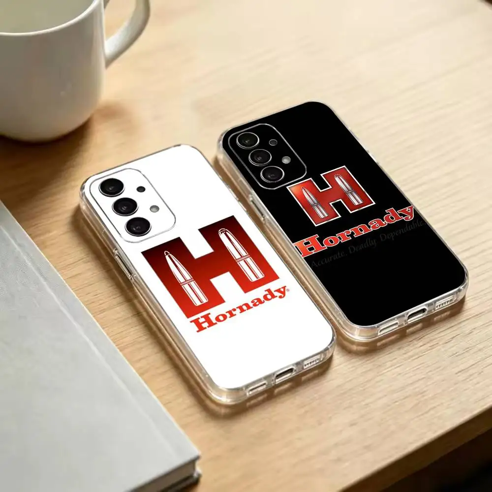 H-Hornady Logo   Transparent Phone Case For Samsung S25 S24 S23 S22 S21 S20 Ultra Plus FE Lite Note