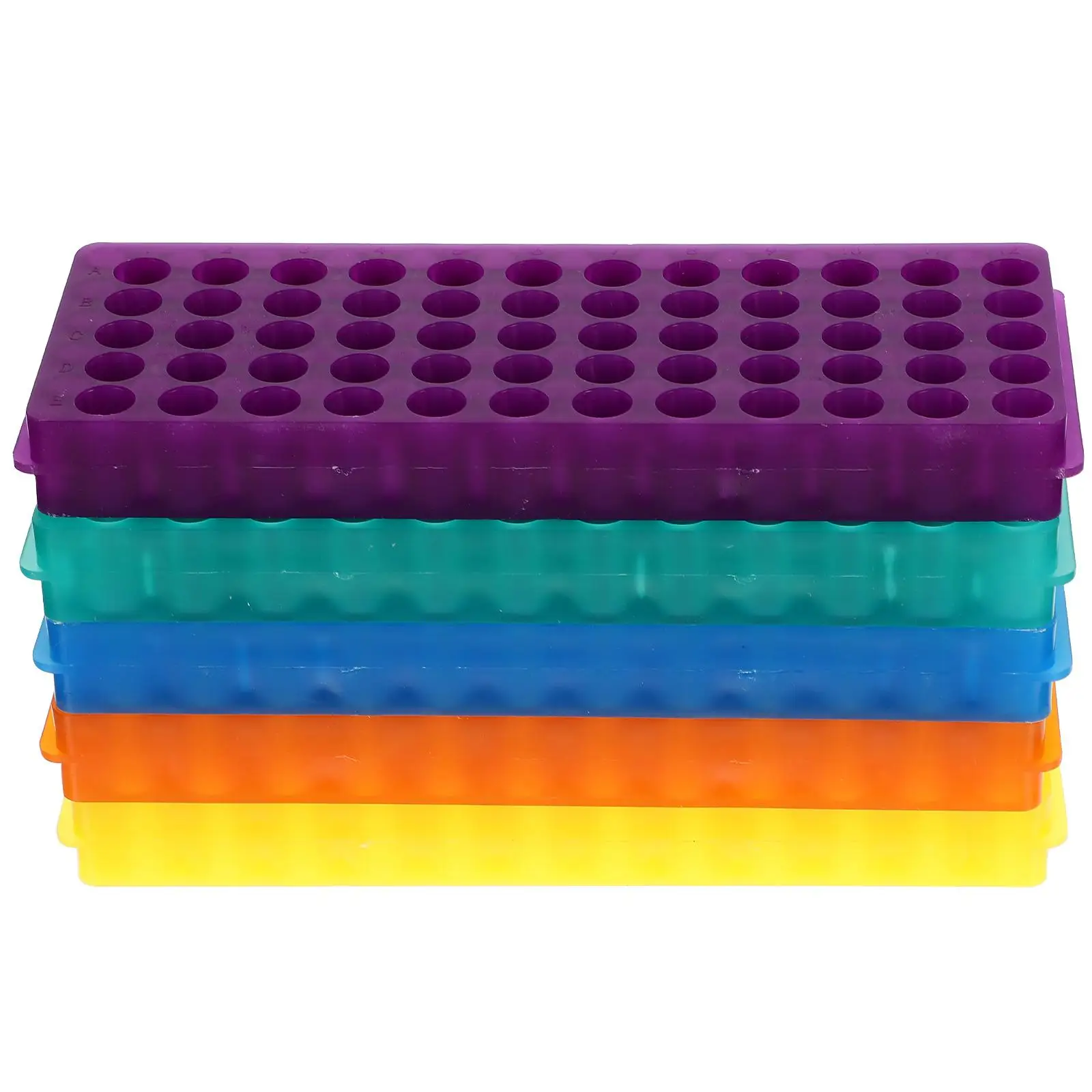 

5 PCS Tube Racks Thickened Tube Holders Laboratory Scientific Experiment Accessory 0.5ml/1.5ml