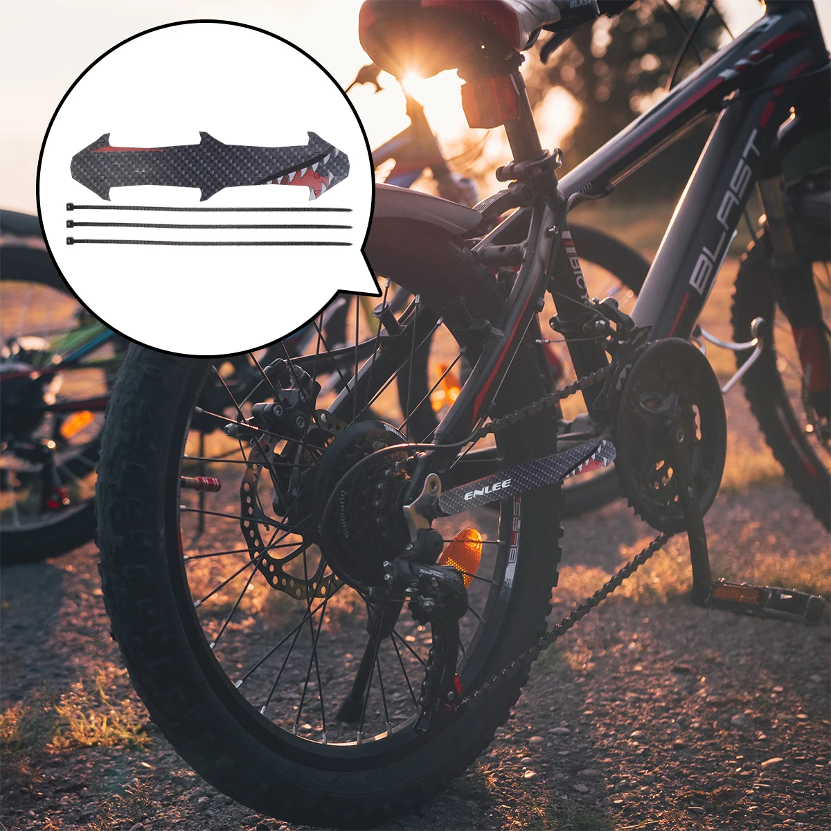 

2 set 2 Sets Guard Durable Reusable Cover Tape Frame Cover Easy Bike Chain Sticker Cleaning Long Use Chain Sticker Guard
