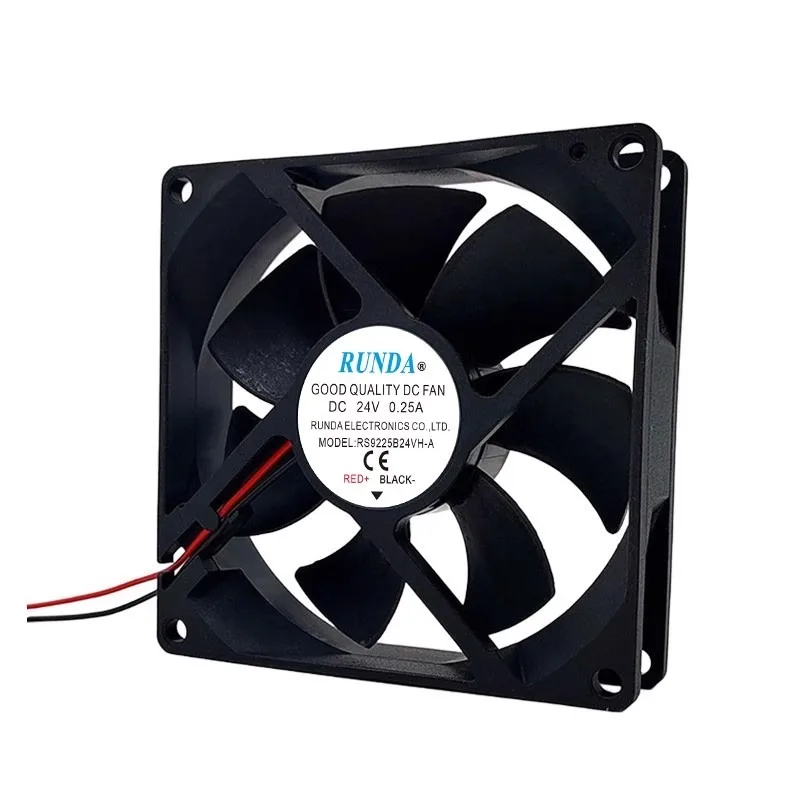New Cooler Fan For RUNDA RS9225B24VH-A 24V 0.25A 9025 Welding Machine Cabinet Cooling Fan 90*90*25MM