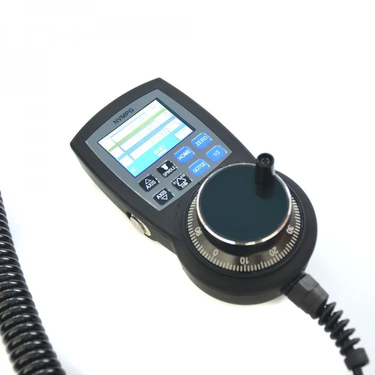 NVMPG-3D CNC Manual Pulse Generator MPG Coordinates Display Handwheel RJ45 Port with USB MACH3 Interface Board