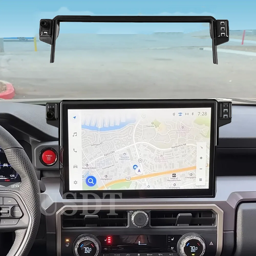 

Fit for Toyota Tacoma 2024 2025 Accessories Car Mobile Phone Holder GPS Navigation Bracket Wireless Charger