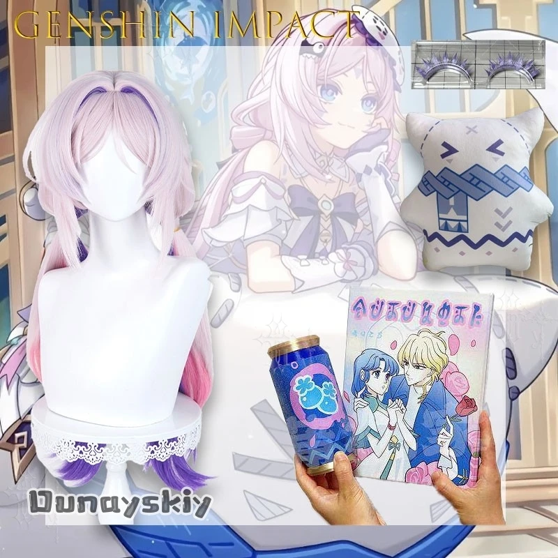 CR7.7*Genshin Impact citlali Fashion Outfit Cosplay Set Includes 3D Printed Book Drink Cup Props Wig Halloween Anime Roleplay view 2
