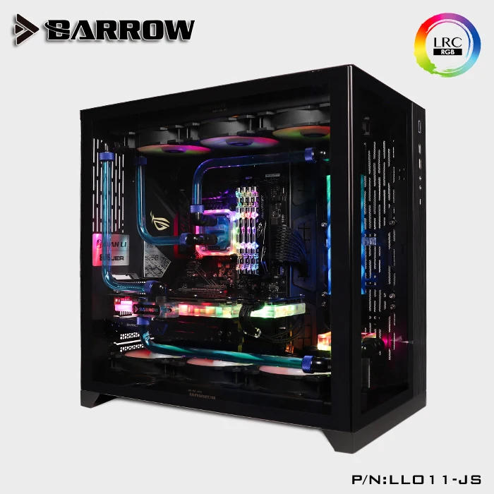 Barrow Water Cooling Kits for LIAN LI O11 Case 360mm Radiator+CPU Block+GPU Block+Pump+Reservoir+RGB Strip+Fan Water Cool