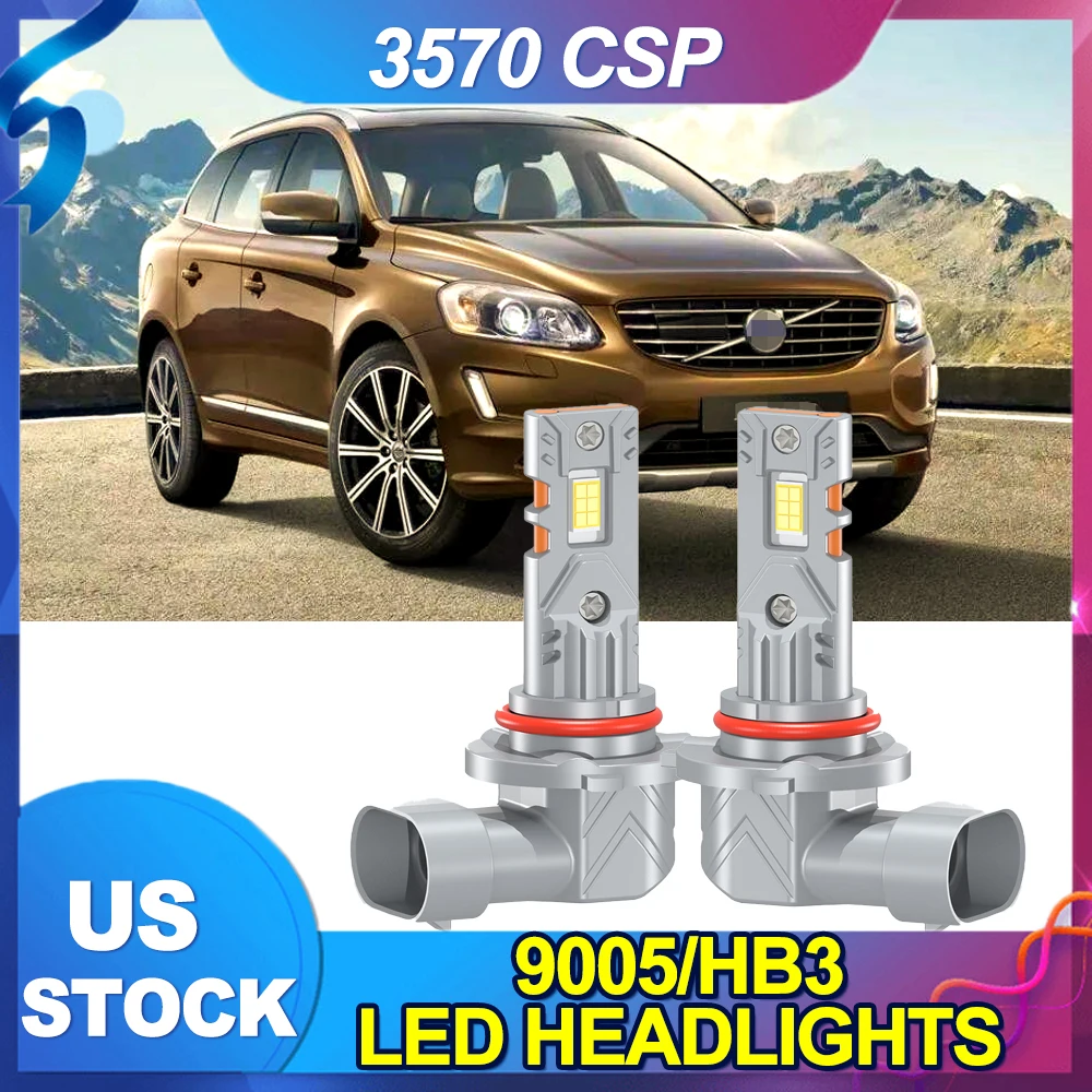 9005 HB3 LED Car Headlight Canbus Error Free 6000K Single Copper Tube Headlamp With 3570 CSP Chips Car Accessories