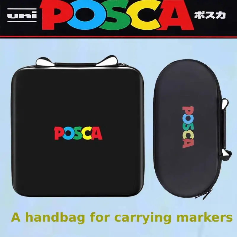 Posca Marcador Bolsa, Caneta e Batom Saco De Armazenamento, Organizador De Grande Capacidade, Sem Canetas em Art Stationary, 36, 48, 72 Slots, Zíper Dobrável