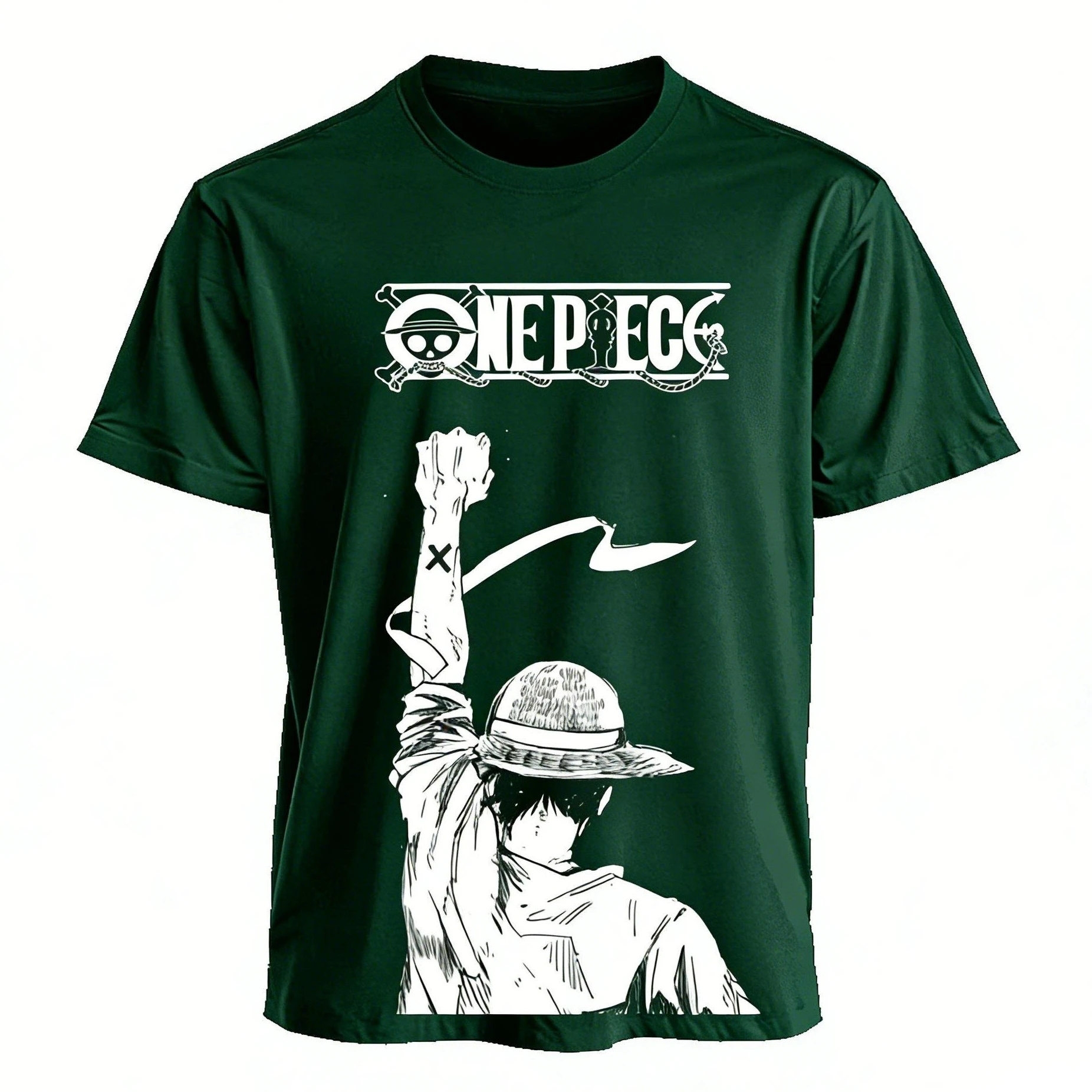 قطعة واحدة أنيمي تي شيرت الرجال النساء 2026 الصيف القطن قصير الأكمام بلايز عادية الجرافيك المحملة القرد D لوفي مطبوعة الشارع الشهير Y2k #4