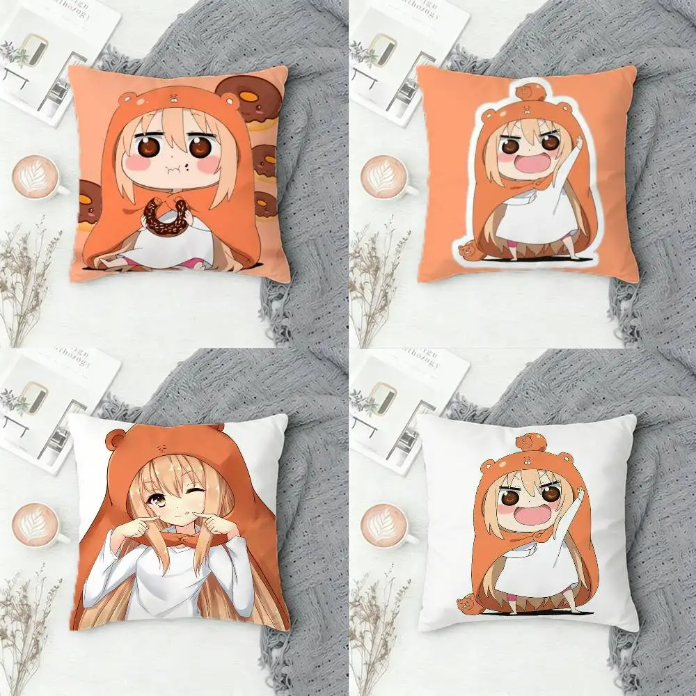 

Двусторонняя квадратная декоративная наволочка с принтом H-Himouto umaru chan для дивана, гостиной, домашнего декора