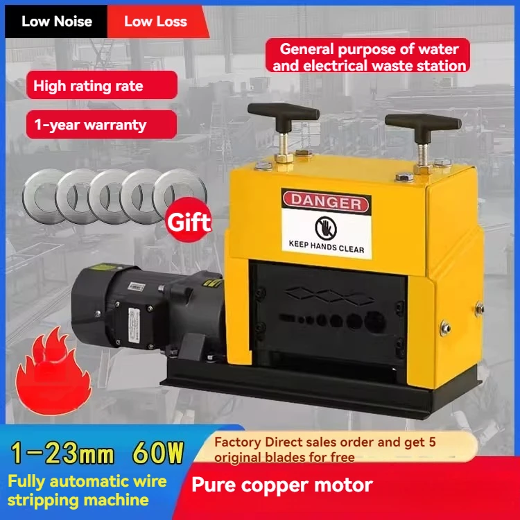 110V 220V Electric Wire Stripping Machine Wire Stripper Cable Stripper for Removing Plastic Rubber From Wire Copper Recycle
