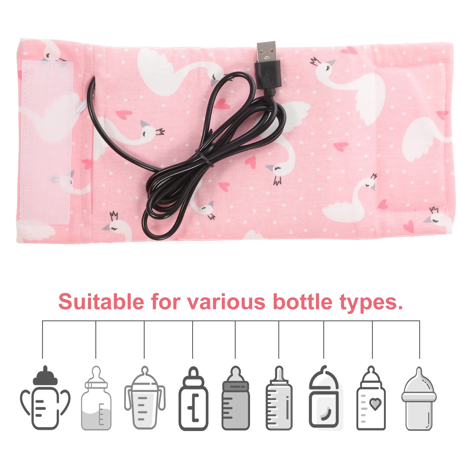 

Insulation Bag Bottle Cover Portable Warmer for Travel Usb Newborn Cloth Bottles Breastmilk On the Go Baby Milk Heater Travel