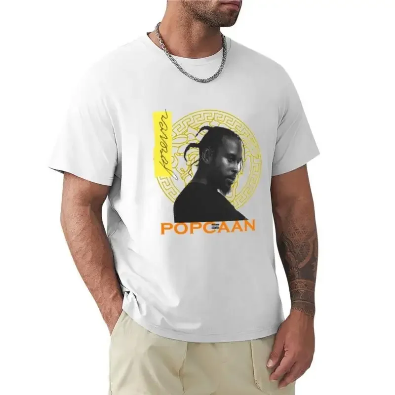 BLAZINGLIKA POPCAAN FOREVER T-Shirt hippie clothes sweat shirts men's short sleeve t shirts