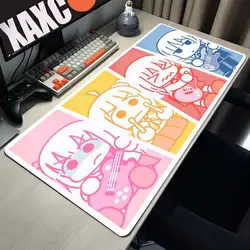 Bocchi the Rock große Gaming Mouse pad Spiel Gummi Computer Maus Matte Anime HD-Druck Mauspad Gamer Locking Edge Zubehör xxl