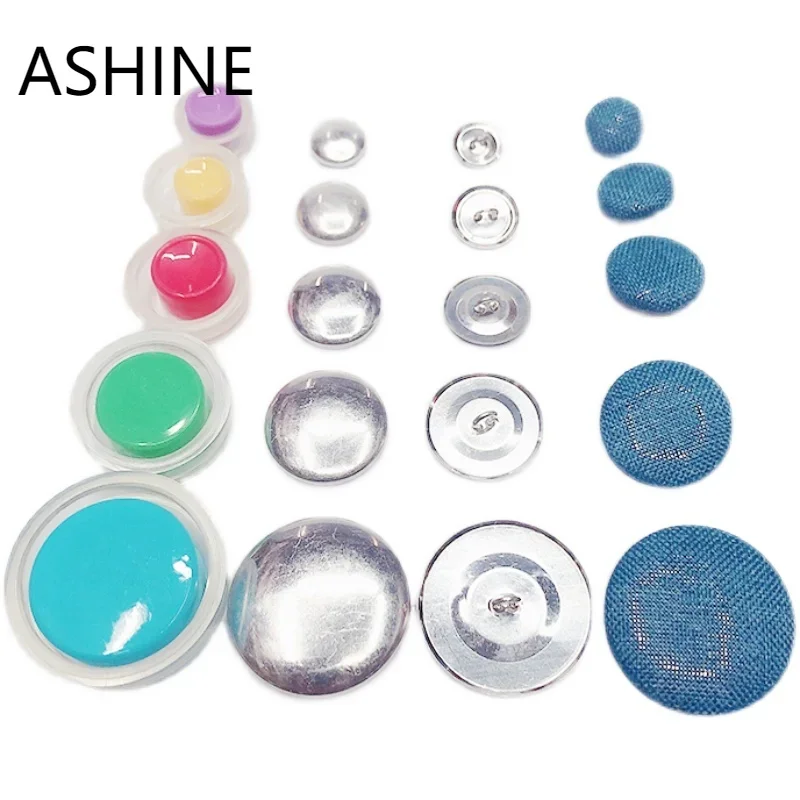 

20set Fabric Cover Buttons Kit, DIY Button Craft Kits Handmade Cloth Button Buckle Making Semi-finished Crafts Accessory