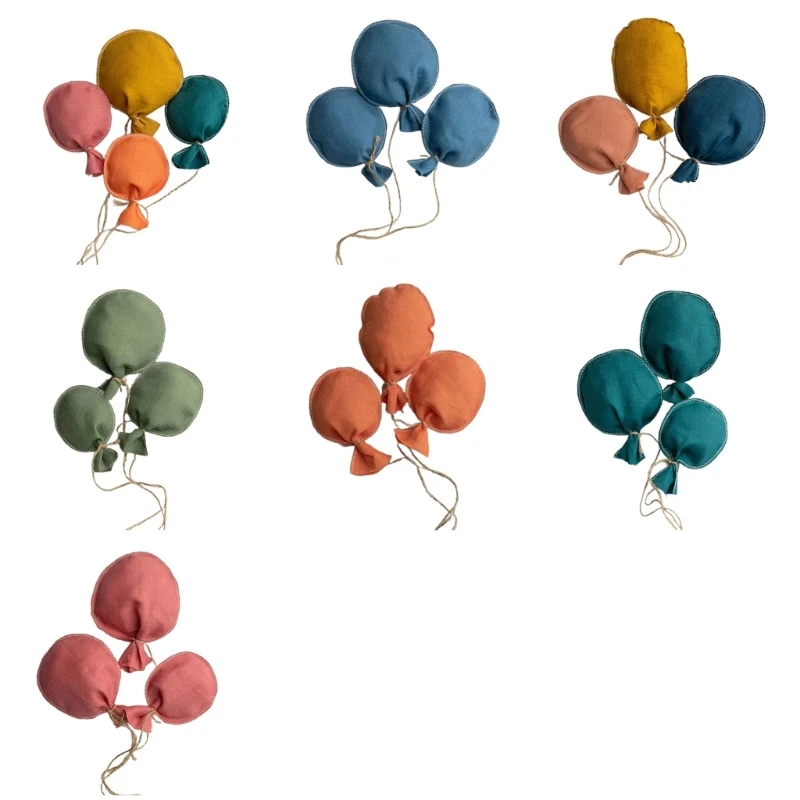 Adornos globos para guardería, tapices pared con globos, decoración pared con globos tela, regalo