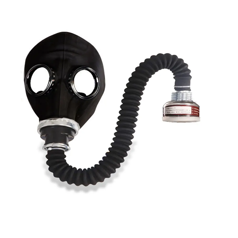 New 64 Type Multipurpose Black Gas Full Mask Respirator Painting Spray Pesticide Natural Rubber Mask Chemical Prevention Mask