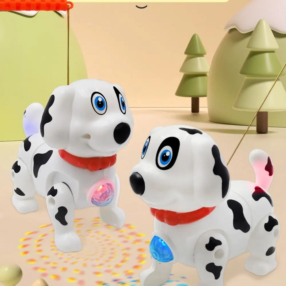 

Интерактивная электронная игрушка-робот собака из пластика с подсветкой, программируемая, умная, для трюков, электронный питомец, робот-животное
