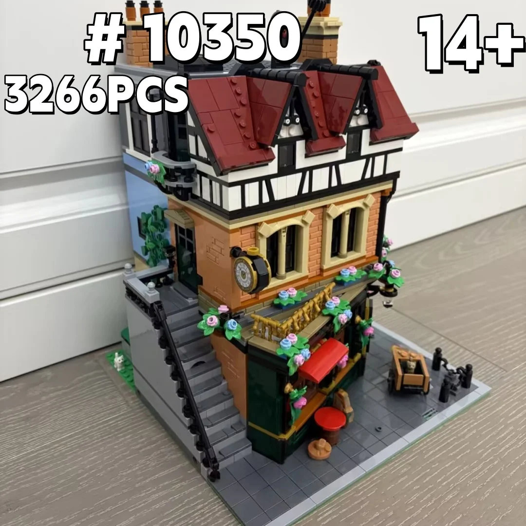 3266PCS  2026NEW Tudor Corner  Modular Building Blocks Creative Expert Street Views Bricks Toy for Kids Adult Christmas Gifts
