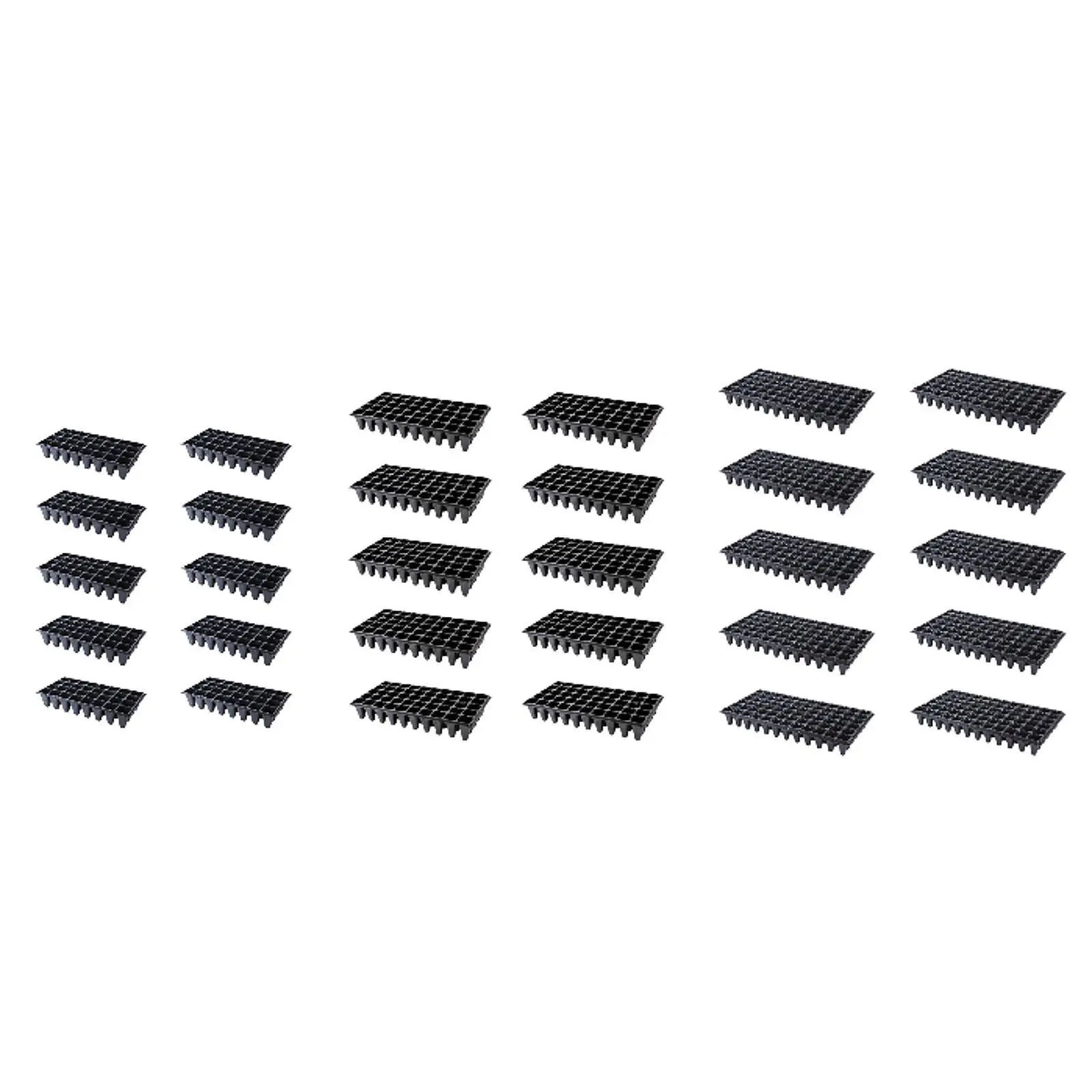 Rectangular PP Seed Starter Trays Efficient Drainage Seedling Tray for Home and Commercial Seed Propagation