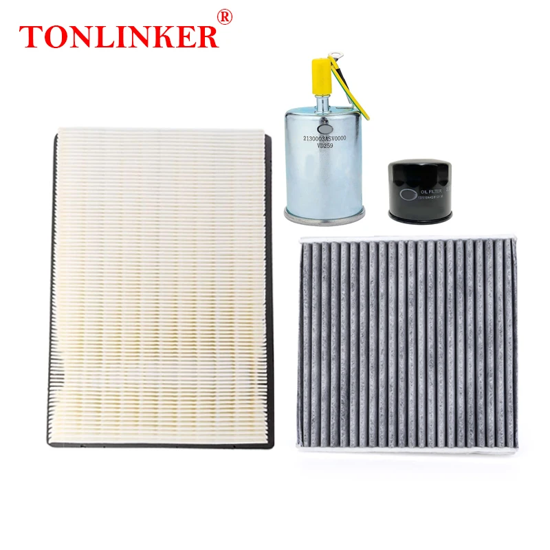 TONLINKER Car Cabin Air Filter Oil Filter Fuel Filter For Trumpchi GAC GA4 2021 2022 1.5MT Model Car Accessories 1Pcs/4Pcs Set