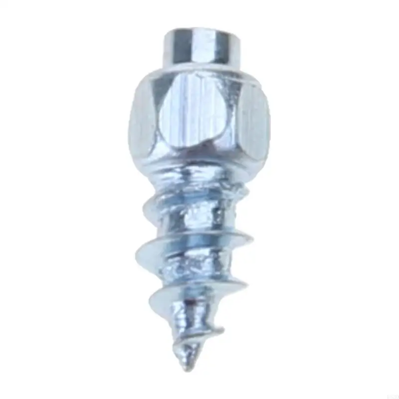 

R53D 100Pcs 9mm 12mm Car Tire Spikes Anti-slip Studs Screw Steel Snow Ice Road Winter