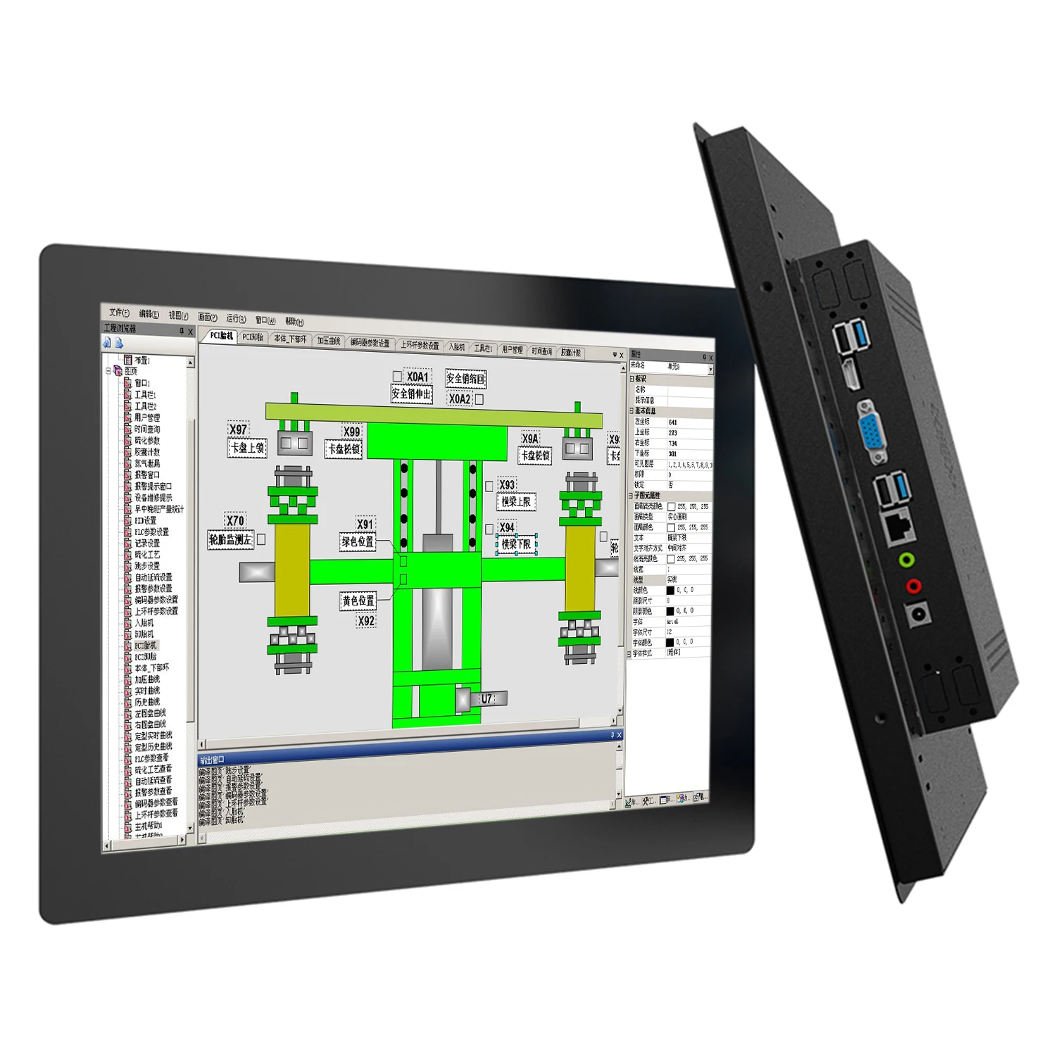 10 12 15 Inch industrial panel pc all in one pc with resistive touch screen mini computer built-in wifi for win10 pro 1024*768