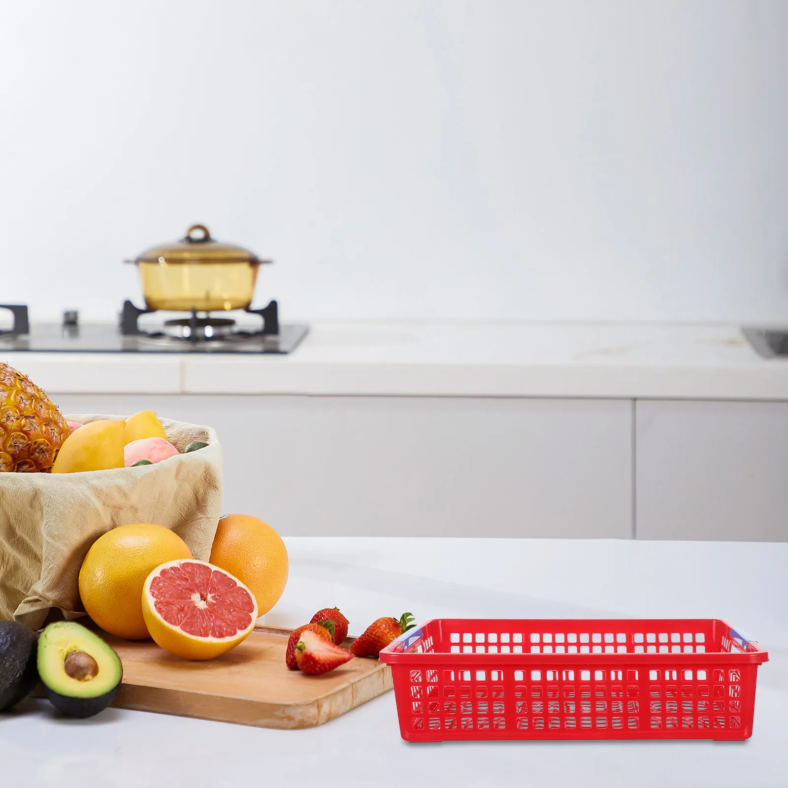 5pcs-plastic-storage-basket-red-desktop-organizer-stackable-a4-file-holder-office-classroom-fruit-snack-storage-bin